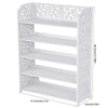 3/4/5 Tier White Shoe Rack Stand Storage Organiser Unit Shelf For Home Room