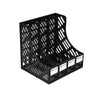 Magazine Publication Filing Tray 4 Shelf Storage Box Divider File Holders Office