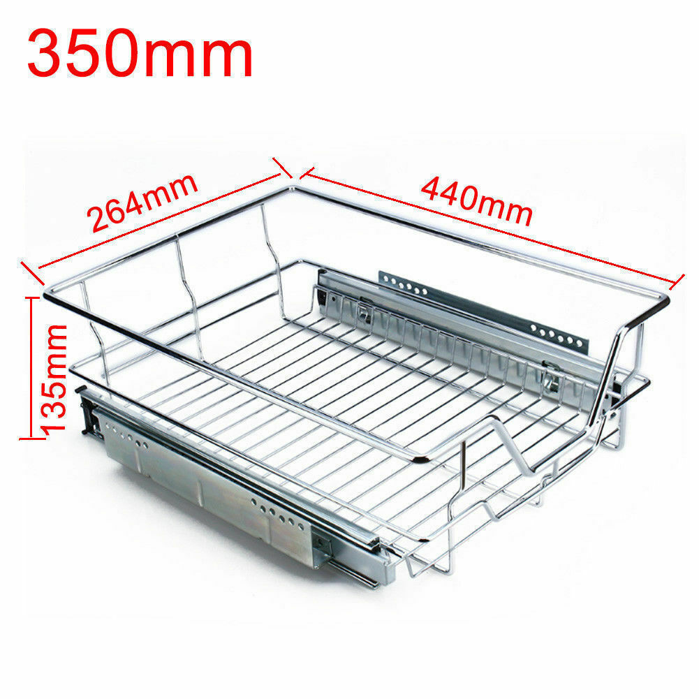 Pull Out Kitchen Baskets Slide Out Storage Basket Cupboard Drawer 350 - 600mm