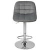 2×Bar Stools Leather / Velvet Chairs Breakfast Chair Swivel Gas Lift Adjustable