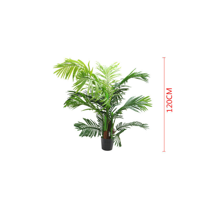 4FT Artificial Palm Tree Garden Patio Exotic Topiary Potted Plant Home Office