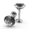 2x Silver Gold Crystal Curtain Wall Hooks Tie Backs Hanger Holder Home Deco
