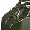 METAL FUEL JERRY CAN DIESEL PETROL OIL 20 LITRE GREEN MILITARY + Flexy Spout
