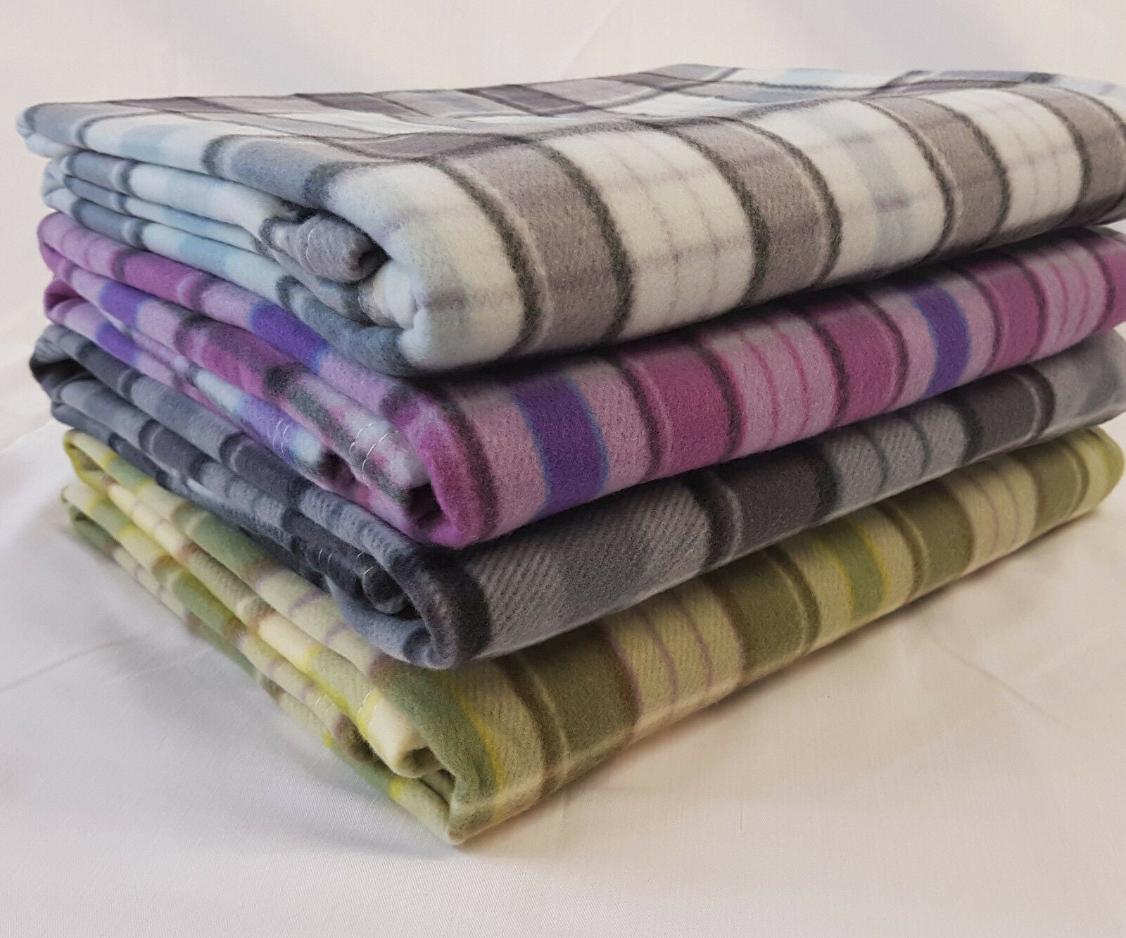 Tartan Fleece Blanket Sofa Throw Bed Throwover Cover EXTRA Large Sizes In Stock