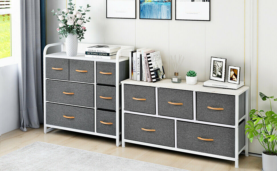 Chest of Drawers Unit Cabinet with 7 Drawers Storage Bedroom Furniture Home