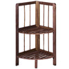 Corner Shelf/Shelving Rack Unit Display Stand Decoration Plants Natural Wood