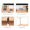2 Tiers Desktop Monitor Riser Computer Laptop PC Plinth Stand Headset Organizer
