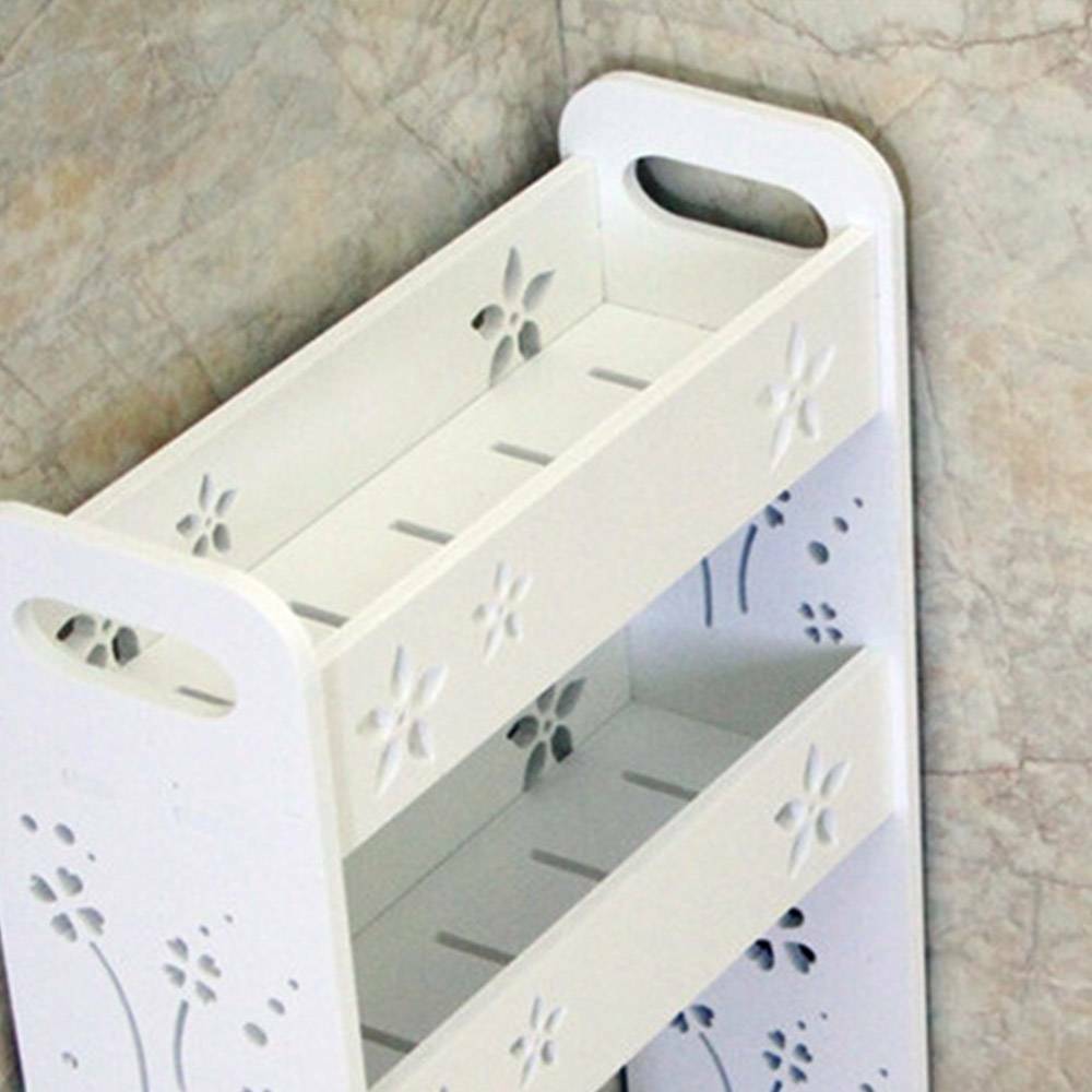 3 Tier Storage Shelf Bathroom Shower Organizer Caddy Rack Free Standing/Floating