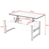 Lift Up Top Coffee Tables with Hidden Storage and Shelf Modern Sofa Side Table