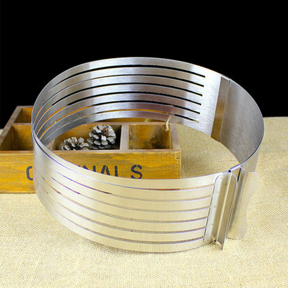 Adjustable 6 Layer Cake Slicer Cutting Guide 16 to 20 cm High Quality 430