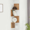 3/5 Tier Wood Floating Shelf Corner Wall Mounted Storage Display Shelf Bookcase