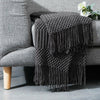 Chunky Knitted Thick Soft Blankets Hand Yarn Bulky Knit Throw Sofa Bed Blanket
