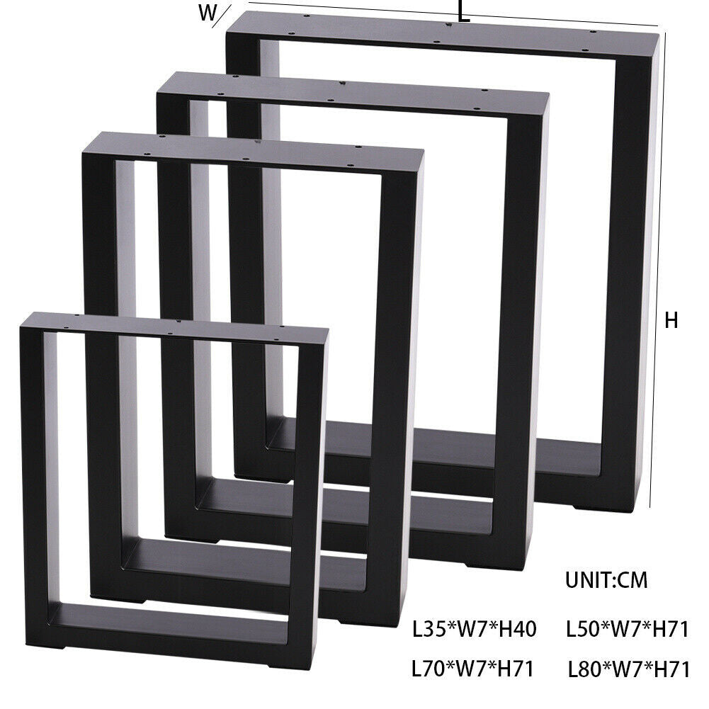 2x Industrial Metal Table Legs Heavy Duty Steel Frame Legs Bench Desk Table Base