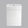 600mm Bathroom Vanity Unit Basin Sink Storage Floor Standing Cabinet Gloss White
