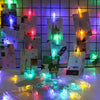 30 LED Hanging Picture Photo Peg Clip Fairy String Lights Party Bedroom Decor