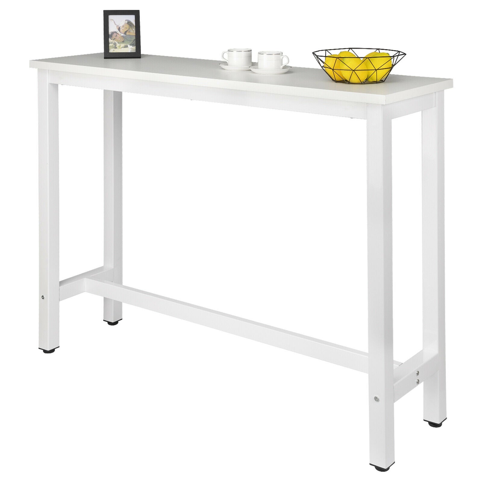 Bar Table Breakfast Kitchen Dining Room Restaurant Coffee Public Table MDF Metal