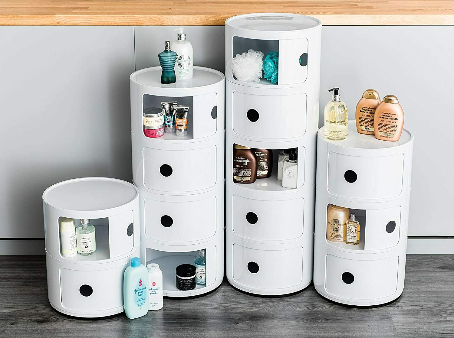 MODERN BATHROOM STORAGE BEDROOM KITCHEN CABINET DRAWER HALLWAY CADDY PLASTIC