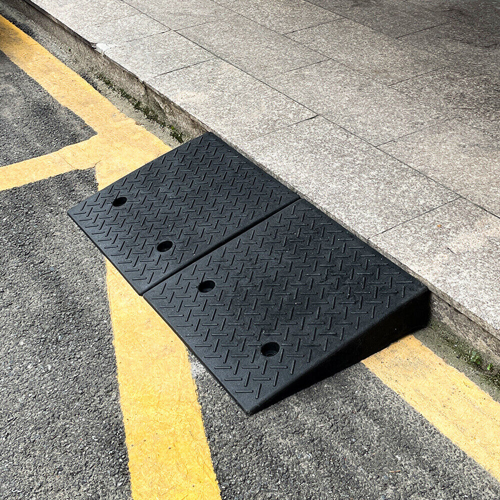 1/2X Kerb Ramp Curb Ramps Heavy Duty Driveway Threshold Ramps Rubber Kerb Ramps