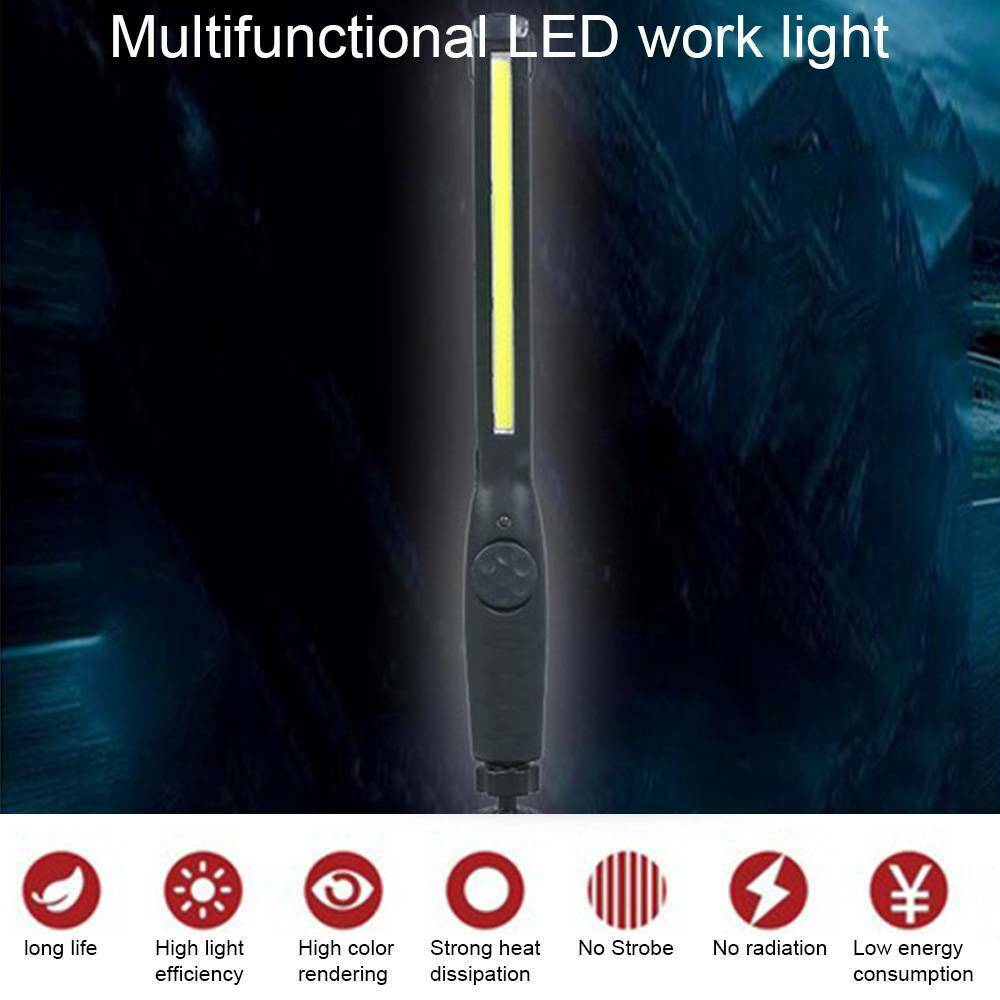 LED Rechargeable Work Light Hand Torch Inspection Magnetic Lamp