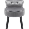 Velvet Dressing Table Stool Bedroom Vanity Makeup Stool Bedroom Chair Gray HT