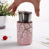 304 Stainless Steel Tea Infuser Mesh Strainer Lid Drip Tray Brew-in-Mug