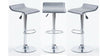 3 x GREY PARIS GAS LIFT BAR STOOLS, BREAKFAST KITCHEN BAR ETC (SET 3 PARIS GREY)
