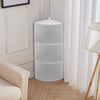 3 Tier Wooden Storage Shelf Corner Shelving Unit Free Standing Display Organizer