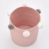 Folding Nordic Laundry Cotton Woven Washing Clothes Tidy Toys Storage Basket Bag