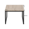 Set of 2 Coffee Tables Side Table Industrial Wooden Top Metal Frame Furniture