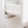 Modern White Bedside Table Cabinet w/2 Drawers Nightstand Storage Furniture