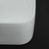 Modern Rectangle Bathroom Countertop Gloss White Basin Cloakroom Wash Sink
