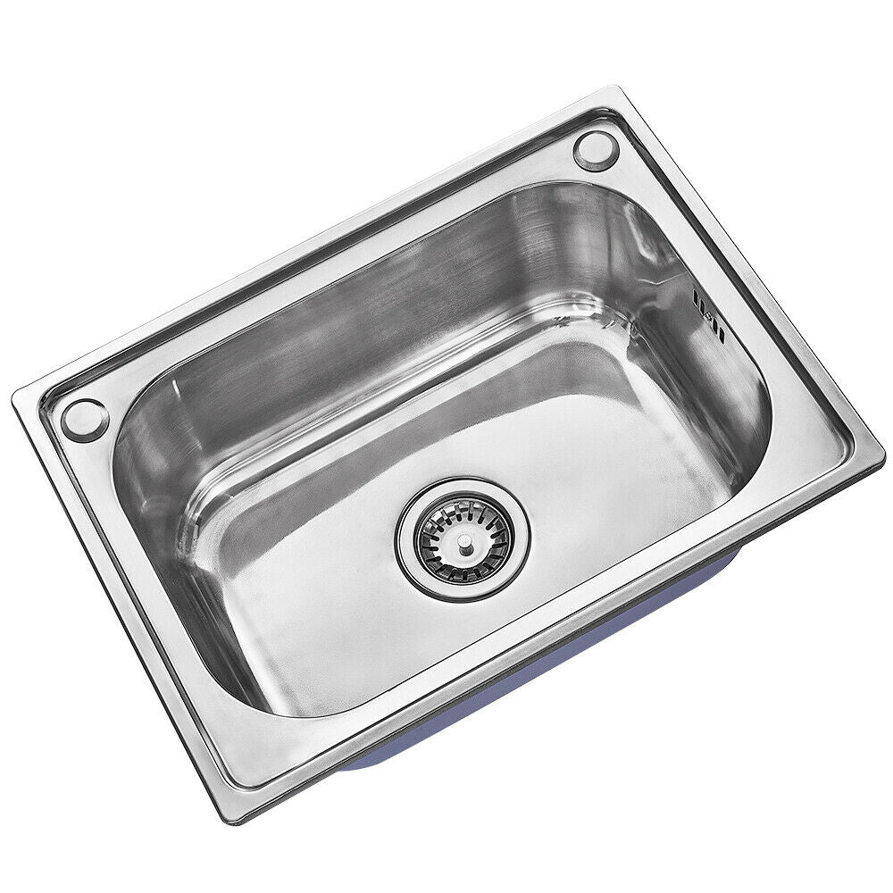 Stainless Steel Kitchen Sink Commercial Catering Single Double Bowl Drainer Kit