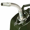 METAL FUEL JERRY CAN DIESEL PETROL OIL 20 LITRE GREEN MILITARY + Flexy Spout