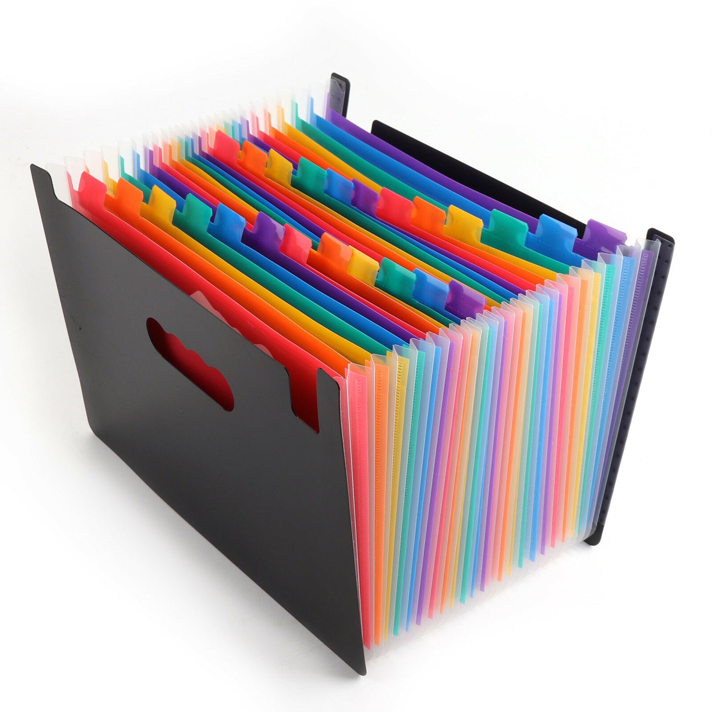 24 Pocket A4 Office Expanding File Box Folder Document Organiser Home Security