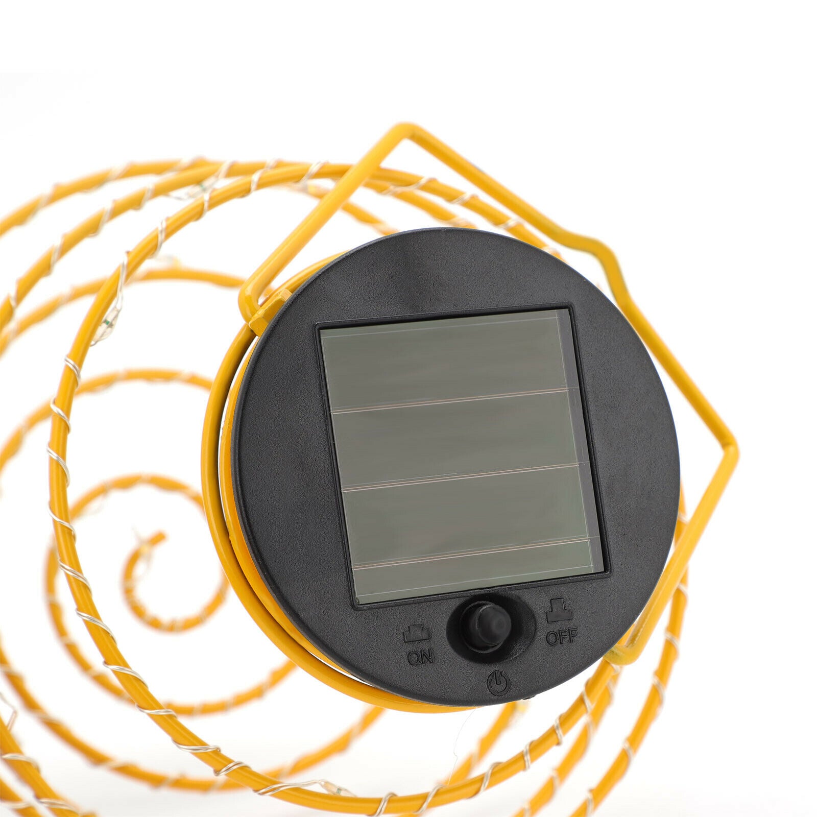 Solar Powered LED Beehive Spiral Lantern String Wire Lights Garden Outdoor Xmas