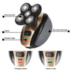 Men Electric Shaver Rechargeable Bald Head Razor 5 In 1 4D Rotary Beard Trimmer