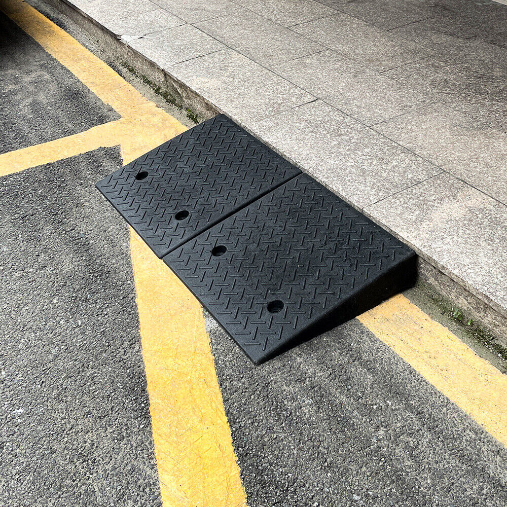 1/2X Kerb Ramp Curb Ramps Heavy Duty Driveway Threshold Ramps Rubber Kerb Ramps