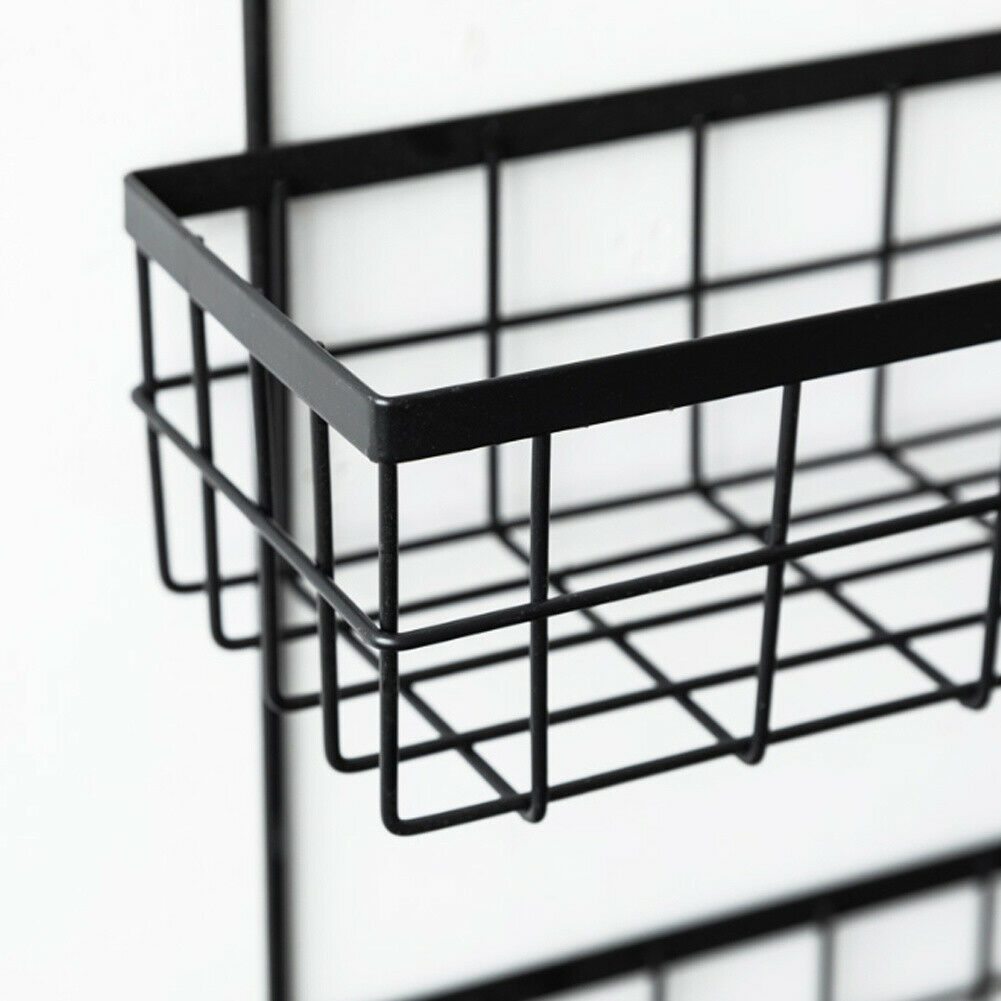 Wall Mounted Metal Wire Storage Basket 2 Tier Bathroom Shower Caddy Organizer