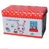 LARGE TOY BOX KIDS BOYS GIRLS STORAGE SEAT STOOL BOOKS CLOTHES CHEST CHILDREN