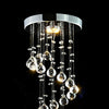 Chrome Crystal LED Ceiling Light Fitting Pendant Chandeliers Living Room