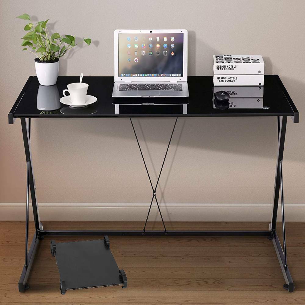 Z-Shaped Computer Desk Study PC Laptop Table Writing Gaming Desk Workstation