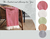 Lightweight Soft Warm Wool Feel Acrylic Sofa Throw Blanket Cover - In 6 Colours