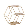 Floating Shelves Metal Wall Shelf Hanging Decorative Office Storage Display Rack