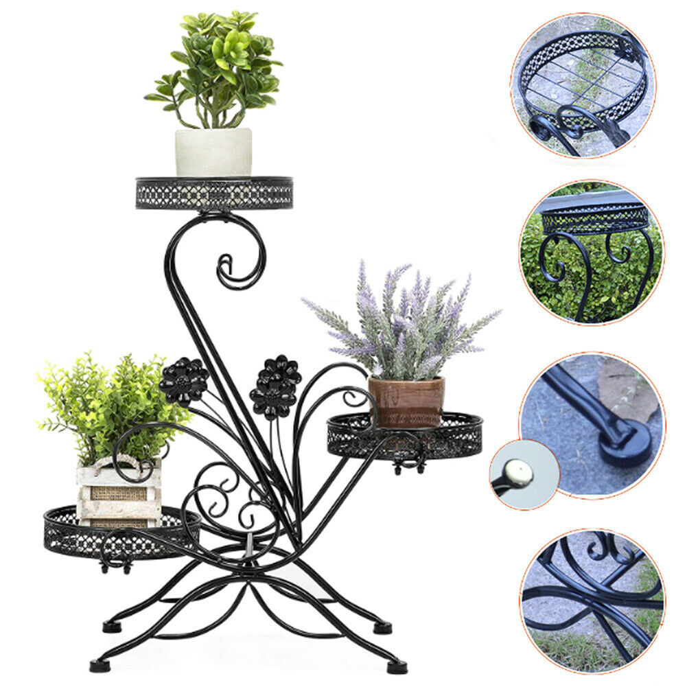 3 Tier Plant Stand Flower Pot Shelf Rack Holder Garden Indoor Outdoor Home Decor