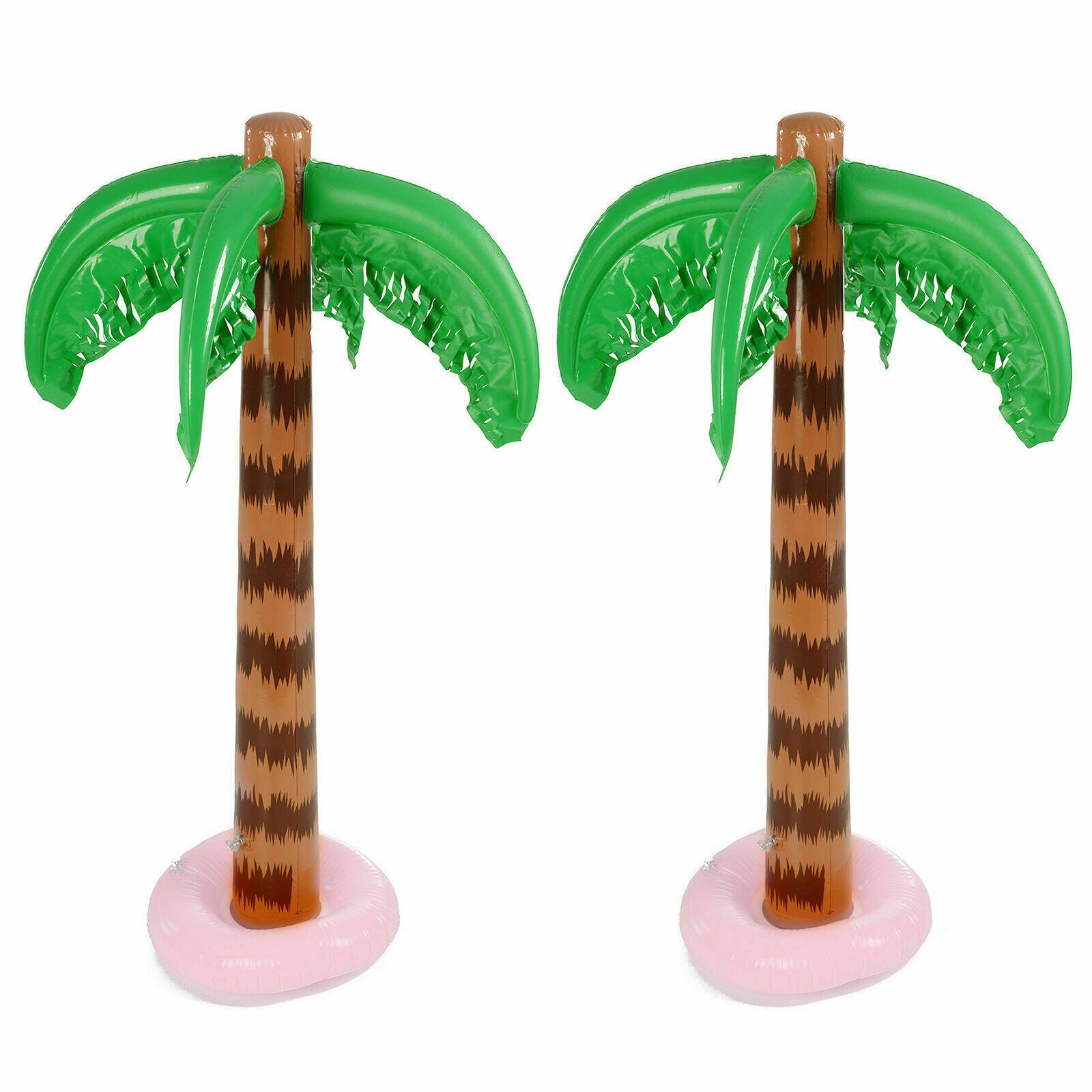 2x Inflatable Blow Up Palm Tree Hawaiian Tropical Pool Beach Party Decoration UK