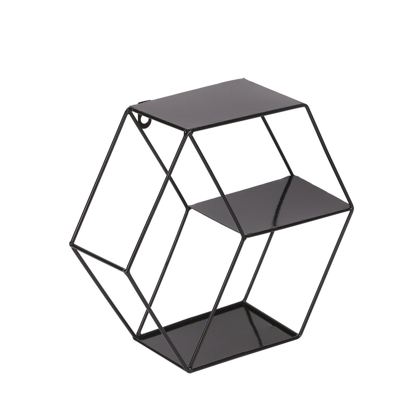 Floating Shelves Metal Wall Shelf Hanging Decorative Office Storage Display Rack