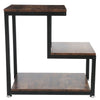 Industrial Bedside Table 3 Shelves Vintage Nightstand End Side Cabinet Stand