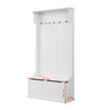 Hallway Wardrobe Coat Rack Storage Unit Bench Entryway Hooks Cabinet Furniture