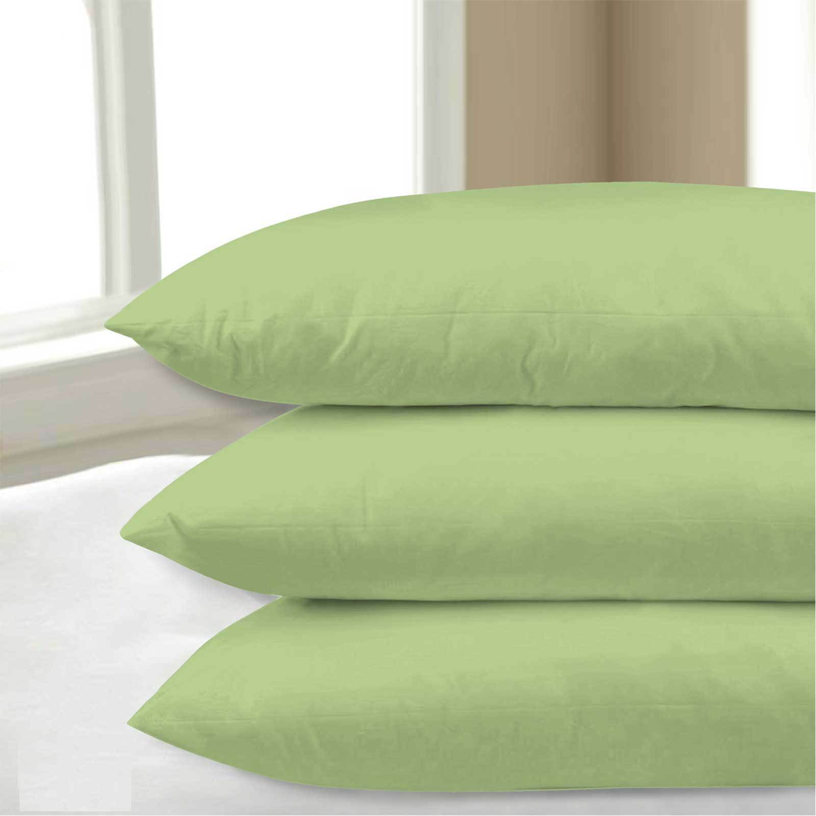 2X Pillow Cases Luxury Fine Poly Cotton Pair Pack Housewife Bedroom Pillow Cover