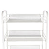 5 Tiers Metal Kitchen Trolley Cart Salon Beauty SPA Storage Shelf Rolling Wheels